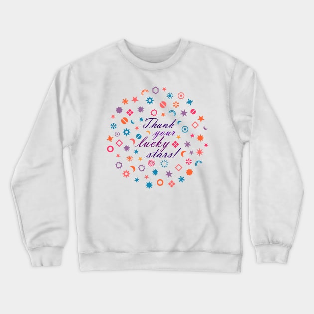 Lucky Stars Crewneck Sweatshirt by iconymous